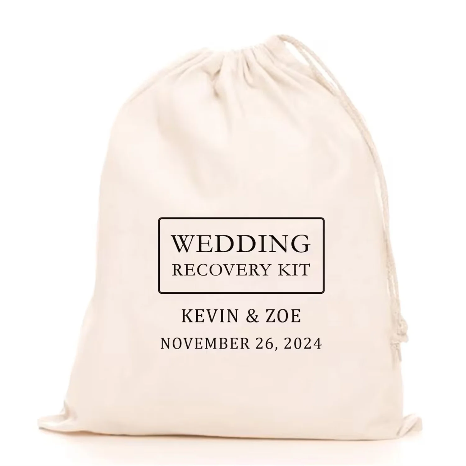 

20 PCS Custom Wedding Recovery Kit, Guest Favor Bags, Personalized Hangover Kit, Canvas Bags, Wedding Hangover Kit,Wedding Survi