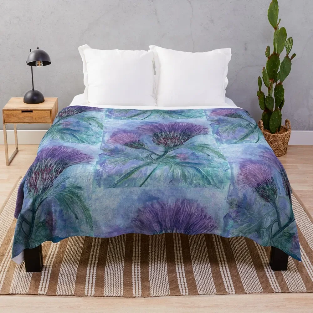 The Thistle Throw Blanket For Sofa Thin Bed Fashionable Giant Sofa Blankets