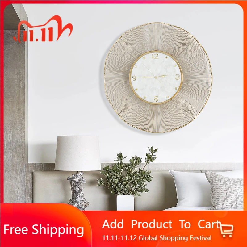 

Design Creative Wall Clocks Digital Luxury Modern Aesthetic Clock Wall Restaurant Fashion Simple Horloge Murale Home Decoration