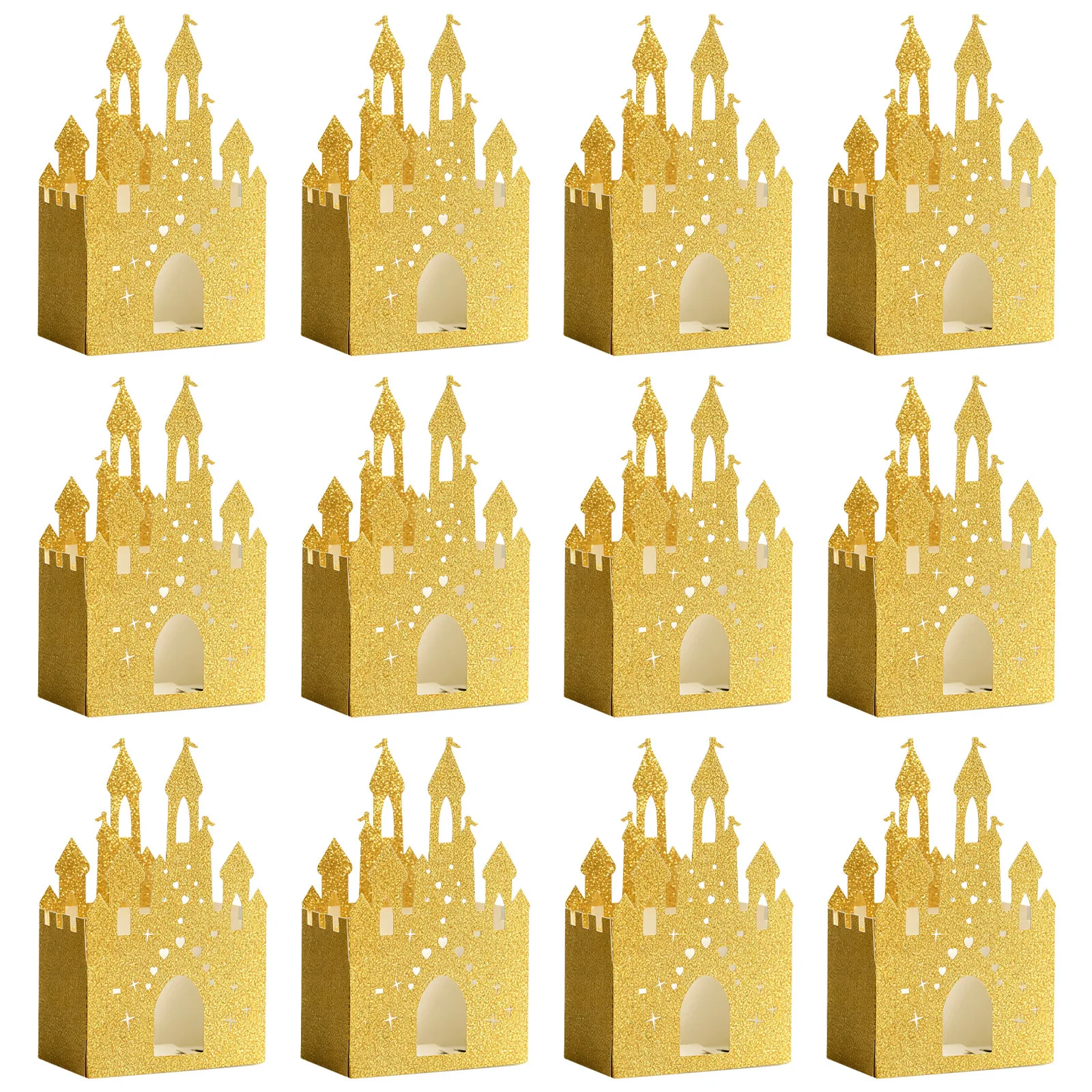 22 Pcs Gift Boxes for Candy Packaging Castle Goodie Birthday Party Favors Treat Princess