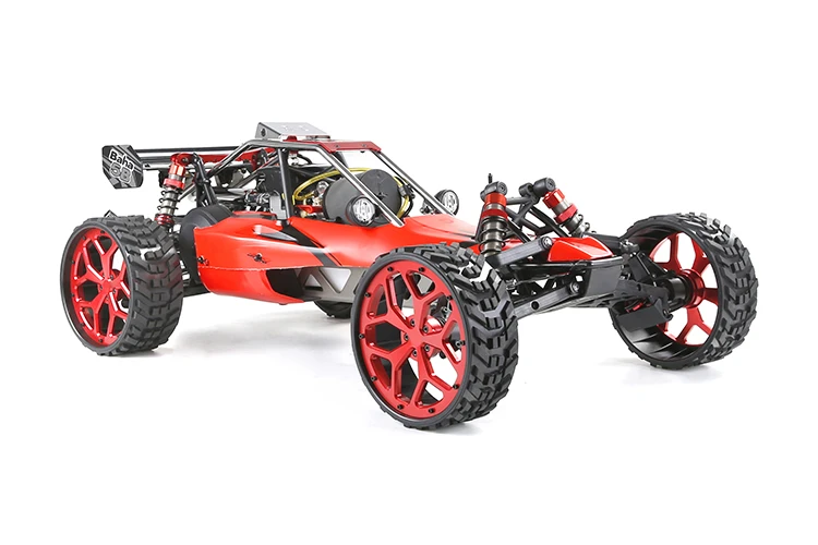 Unlined All Terrain Front and Rear Tire with CNC Aluminum Wheel Rims for HPI Baja 5B King Motor and Rovan 1/5 scale Baja Buggies