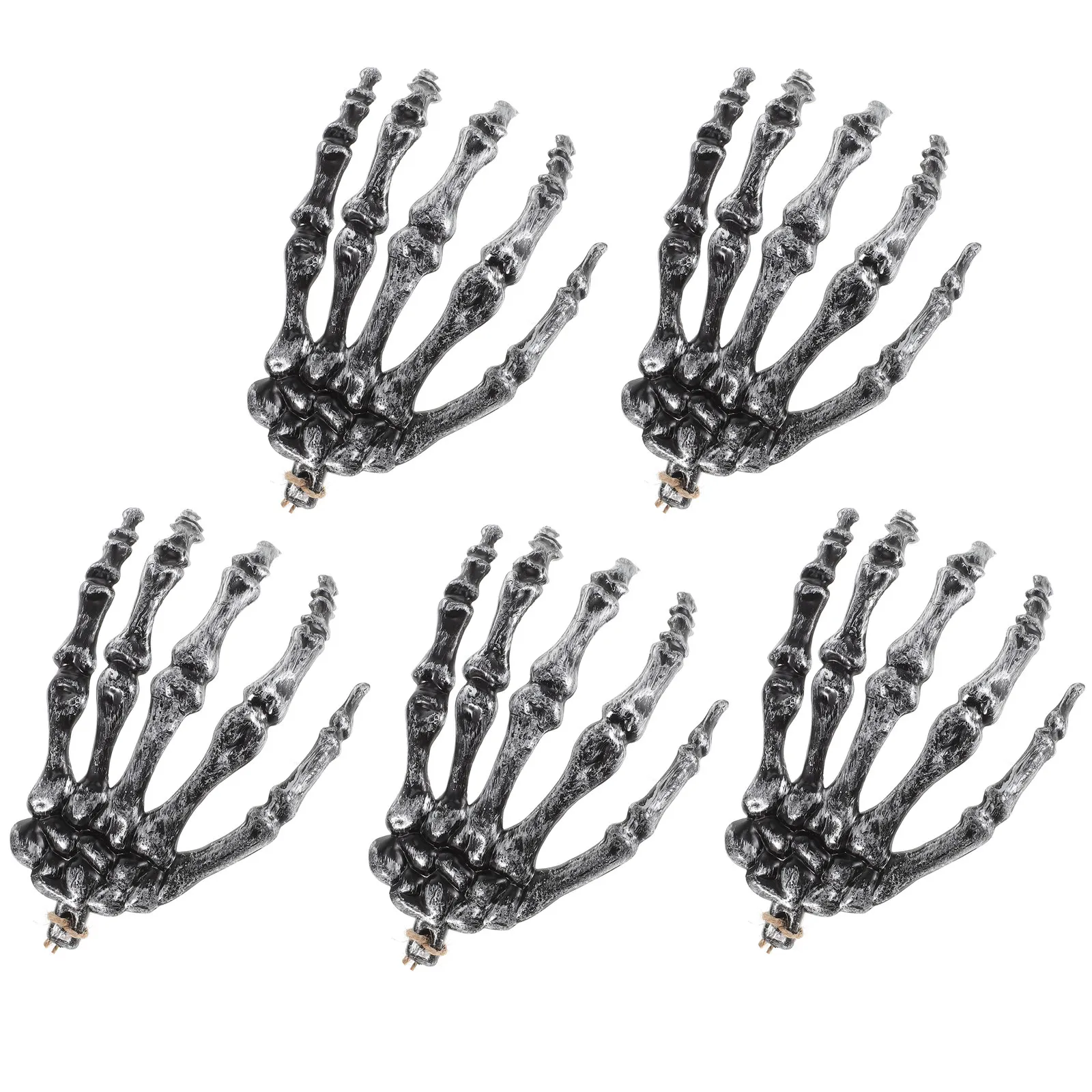 

6Pcs Hand Decors Halloween Party Decor Props Creepy Hand Bones for Haunted House Horror Theme Stage Photo Prop