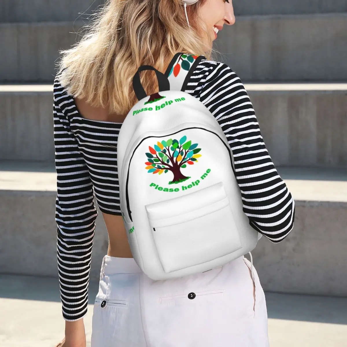 حقيبة ظهر شجرة الحياة بأوراق متعددة الألوان، حقيبة ظهر ذات سعة كبيرة للأطفال، حقيبة كتب مدرسية، حقائب كتف للرجال والنساء