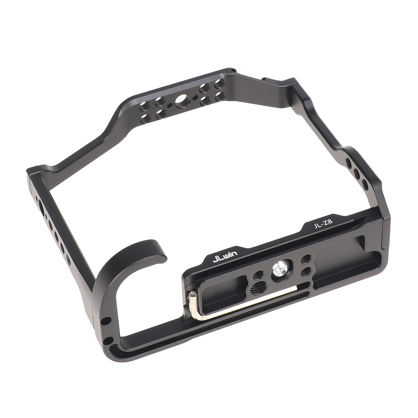 JLwin JL-Z8 Camera Cage Aluminum Alloy Camera Video Cage with Magnetic Wrench Slot Cold Shoe Mount for Nikon Z8 Camera