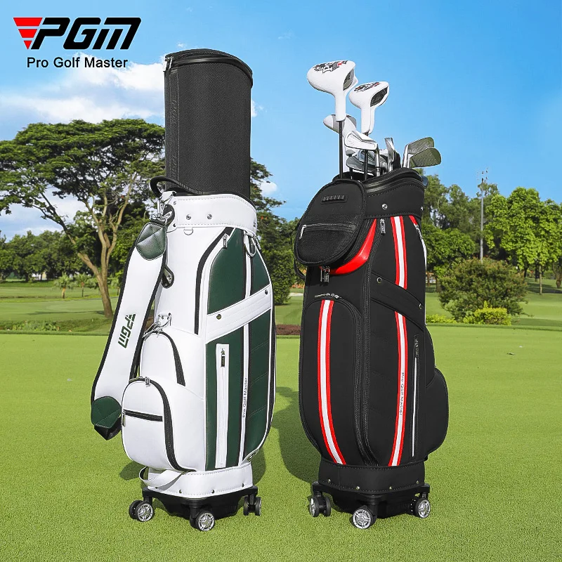 

PGM Golf Bag Hard Shell Telescopic 4 Wheel Air Travel Golf Club Bag for Men Women