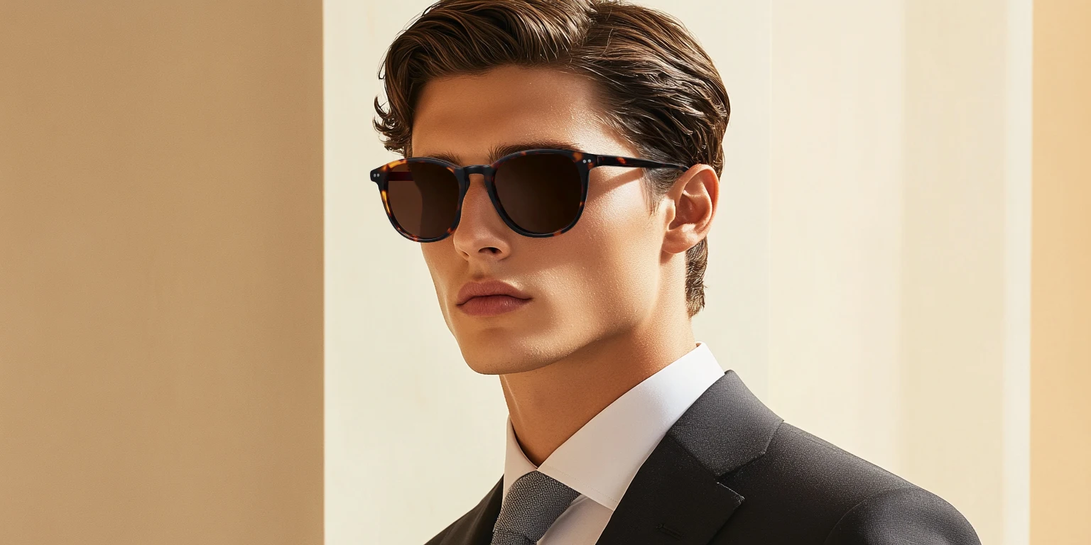 ZENOTTIC 2025, modische, quadratische, polarisierte Sonnenbrille, handgefertigte Acetat-Sonnenbrille mit Federbein, modischer runder Schirm für Männer und Frauen – Detail 2