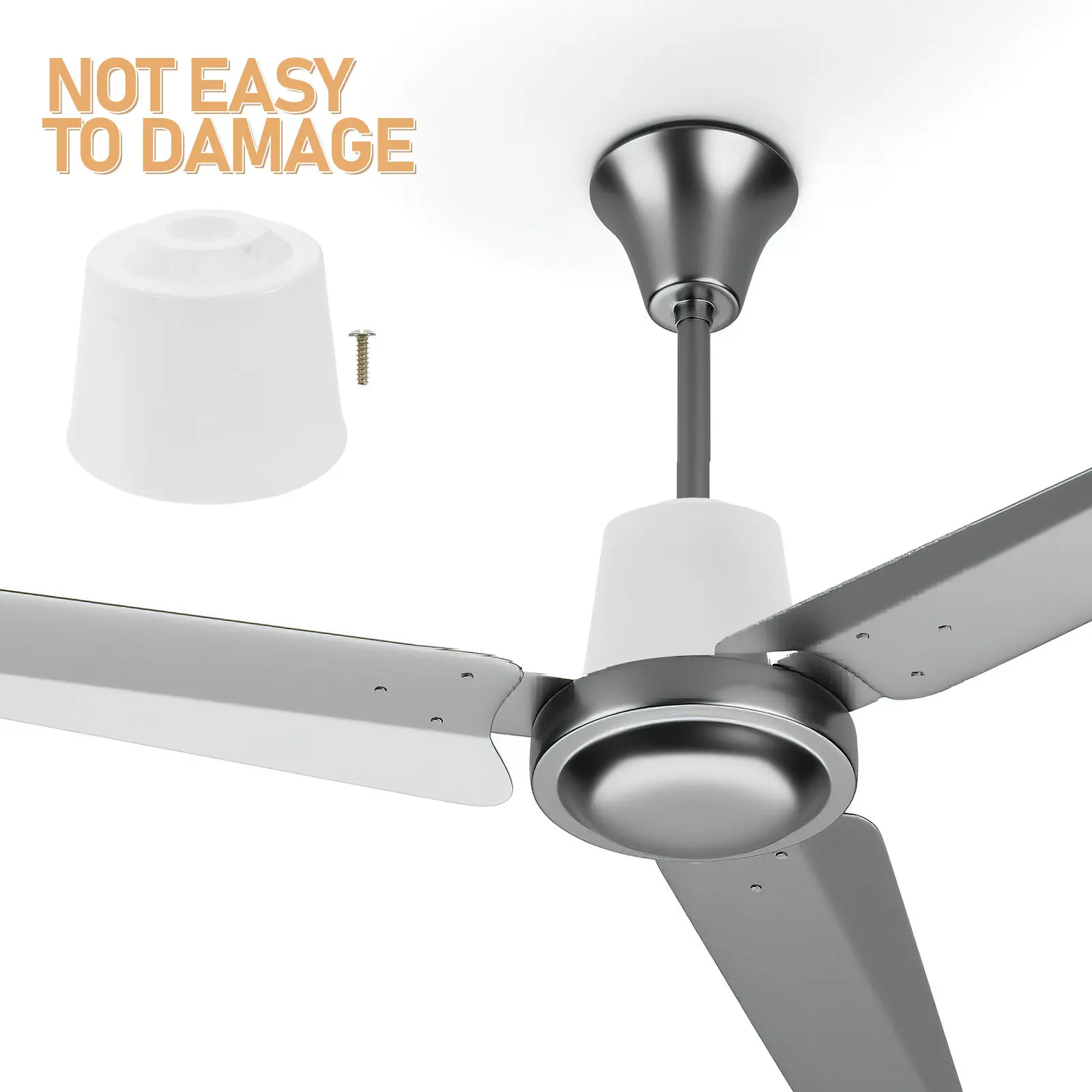 2Pcs Universal Ceiling Fan Debris Canopy Plastic Cover Protective Replacement Accessory Base Fans Cover