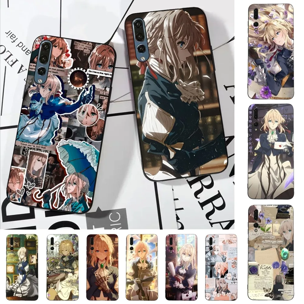 

Violet Evergarden Phone Case For Huawei P 8 9 10 20 30 40 50 Pro Lite Psmart Honor 10 Lite 70 Mate 20lite