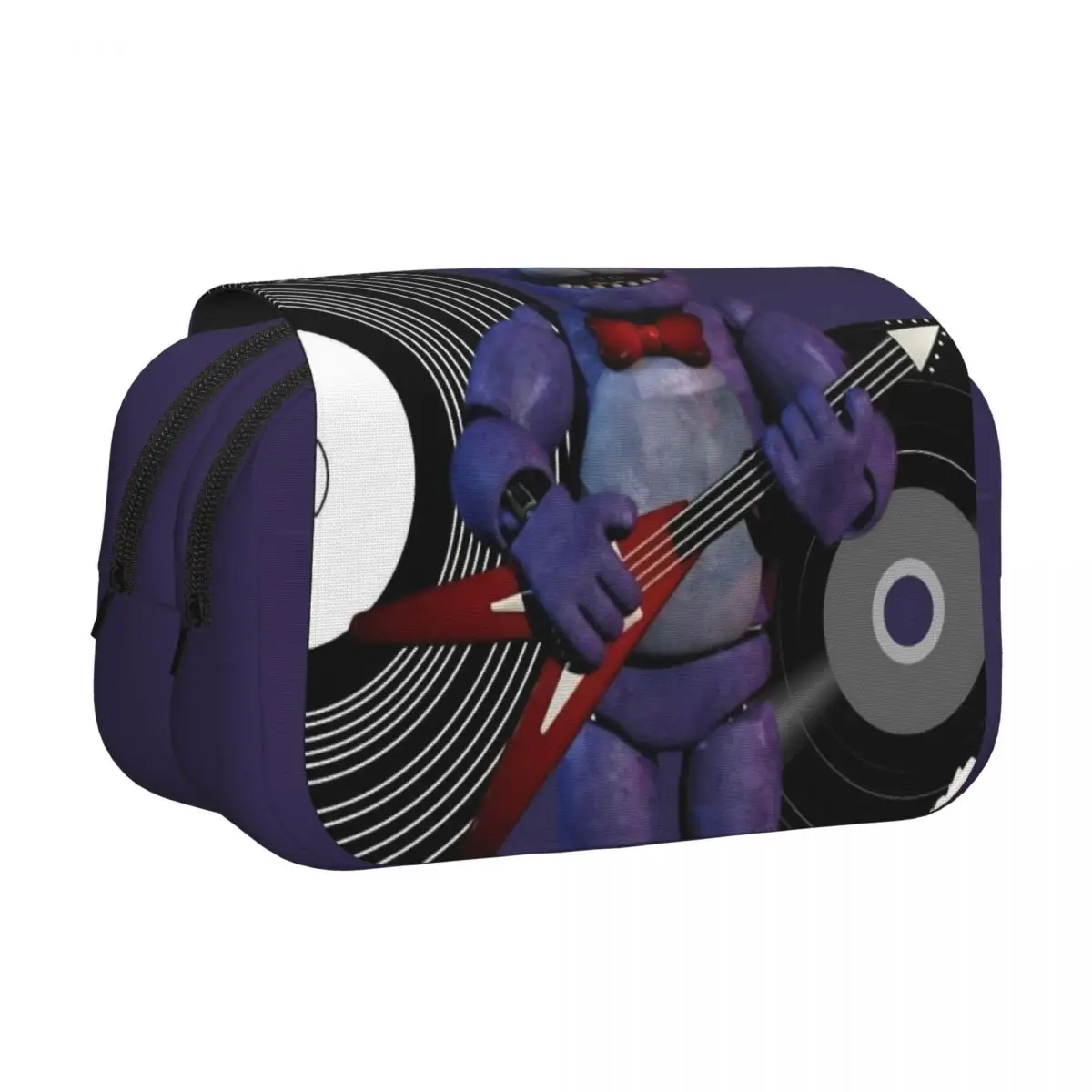 FNAF At Freddys Cartoon Double Clamshell Pen Case Pencil Pouch Pen Holder Big Capacity Bags Students School Gift Stationery