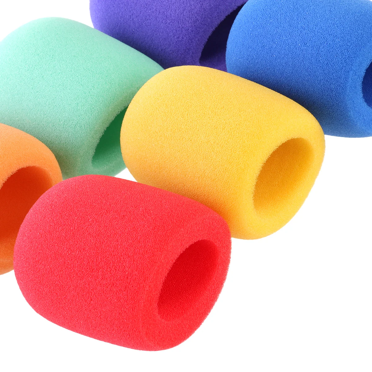 

10pcs Microphone Windscreen Cover 75Mm Length 35Mm Inner Diameter 60Mm Outer Diameter Soft Foam Windshield For Handheld Stage