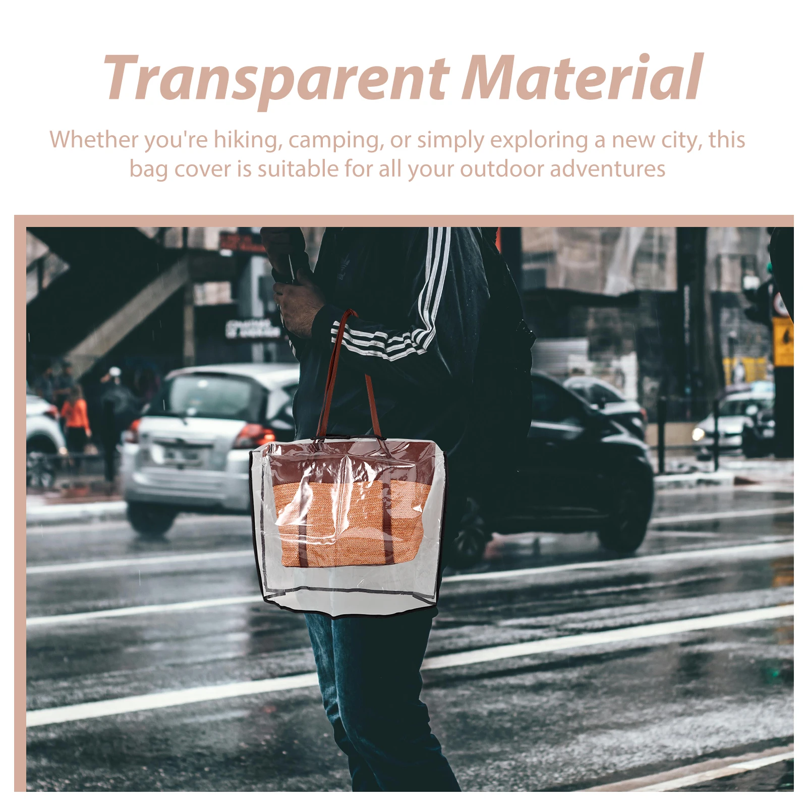 

Waterproof Cover Bag Rain Handbag Protector Tote Pocket Covers for Accessory Pvc Purse Man Bags