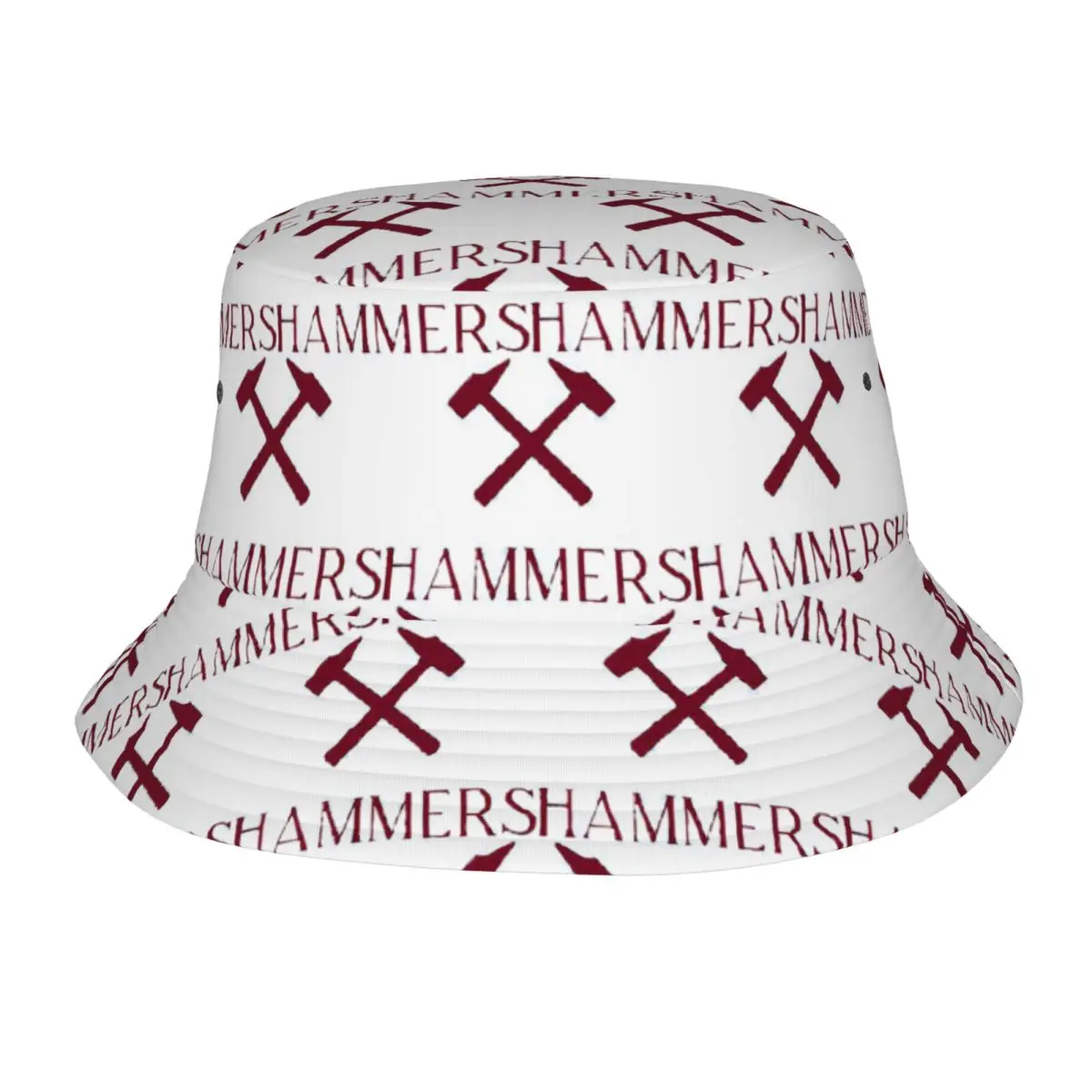 Hammers Maroon Bucket Hats Panama Hat Children Bob Hats Autumn Fisherman Hats For Summer Fishing Caps Unisex