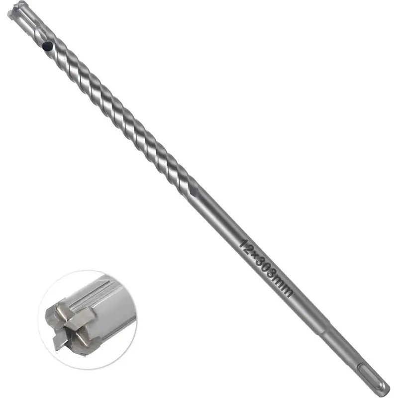 PHFU-Reinforced Concrete Drill Bit With Steel-Cutting Blade Design High-Hardness Alloy Heavy-Duty Rebar Penetration