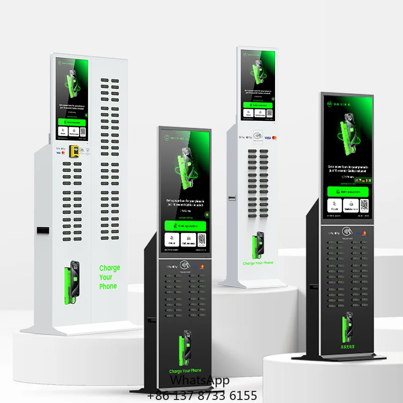 

Touch Screen Station With Customizable Software And Color Sharing Mobile Power Rental Station Suitable For Large Event Venues