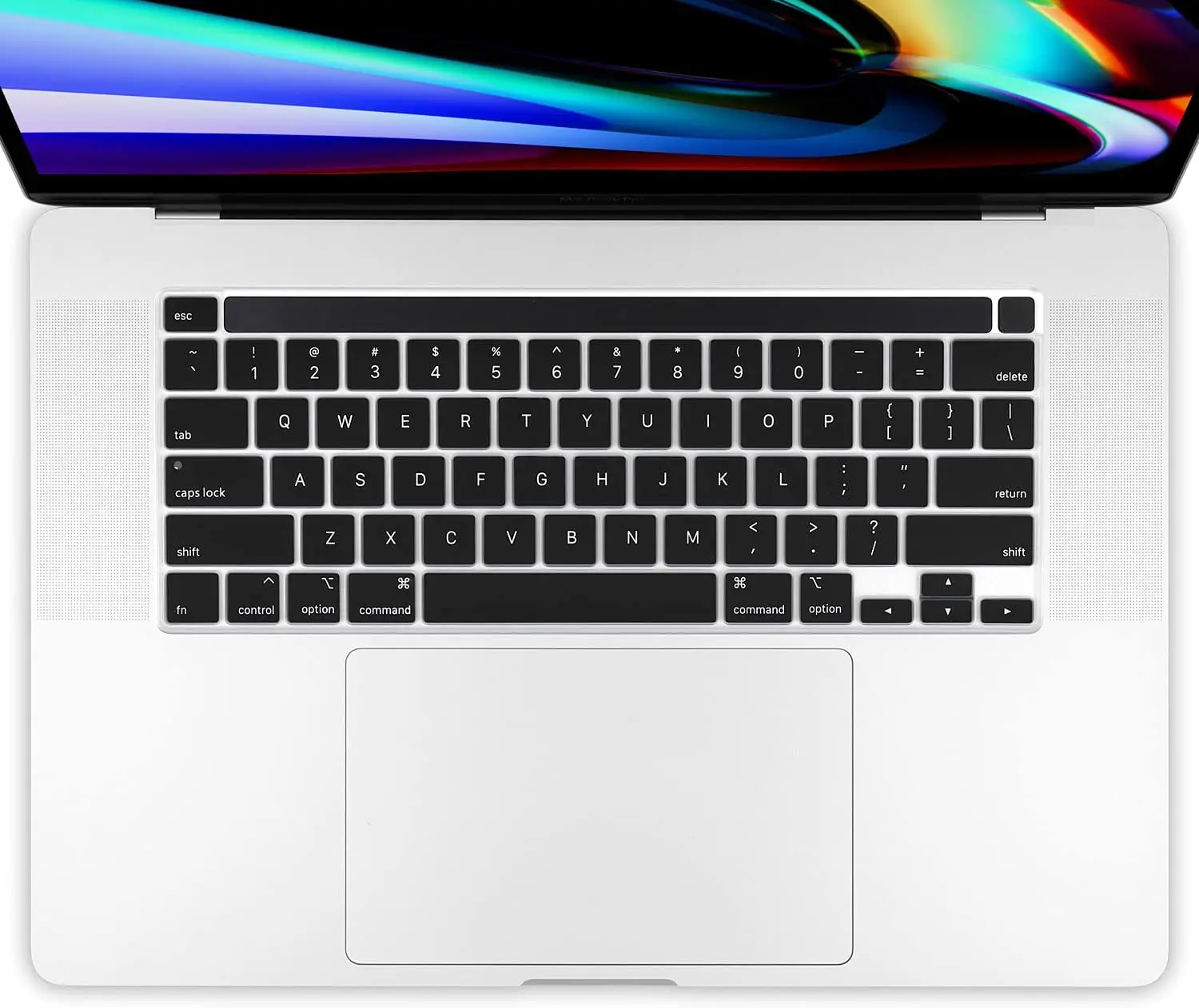 Film de protection pour clavier d\'ordinateur portable, en silicone, pour macbook pro 16 pouces A2141, russe, français, espagnol