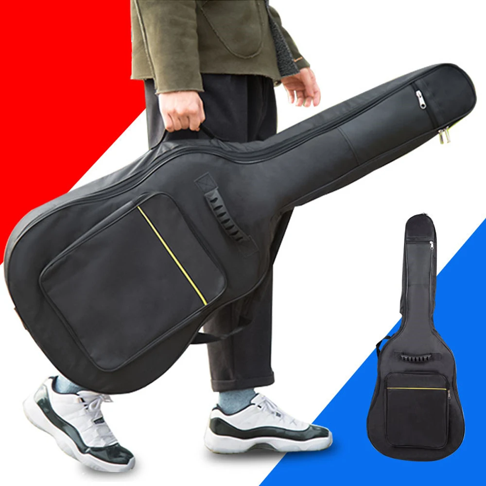 

Soft High Quality Acoustic Guitar 41" Waterproof Guitar Case Guitar Backpack Double Shoulder Straps Instrument Bags Guitar Bag