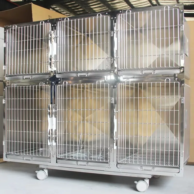 

New Type High Quality Sus304 Stainless Steel Six-Unit Kennel: Multi-Animal Housing System for Pet Supplies