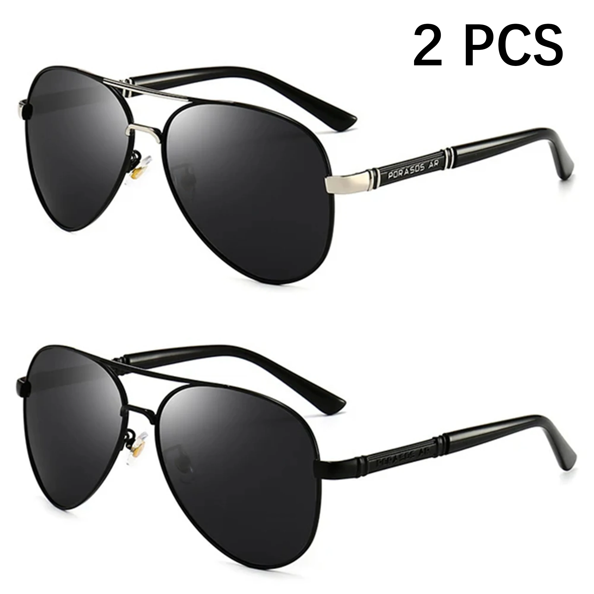 Oversize Metal Frame Aviator Sunglasses Polarized UV400 for Men Women Polarized Aviator Sunglasses | UV400 - zenottic – ZENOTTIC  main image 2