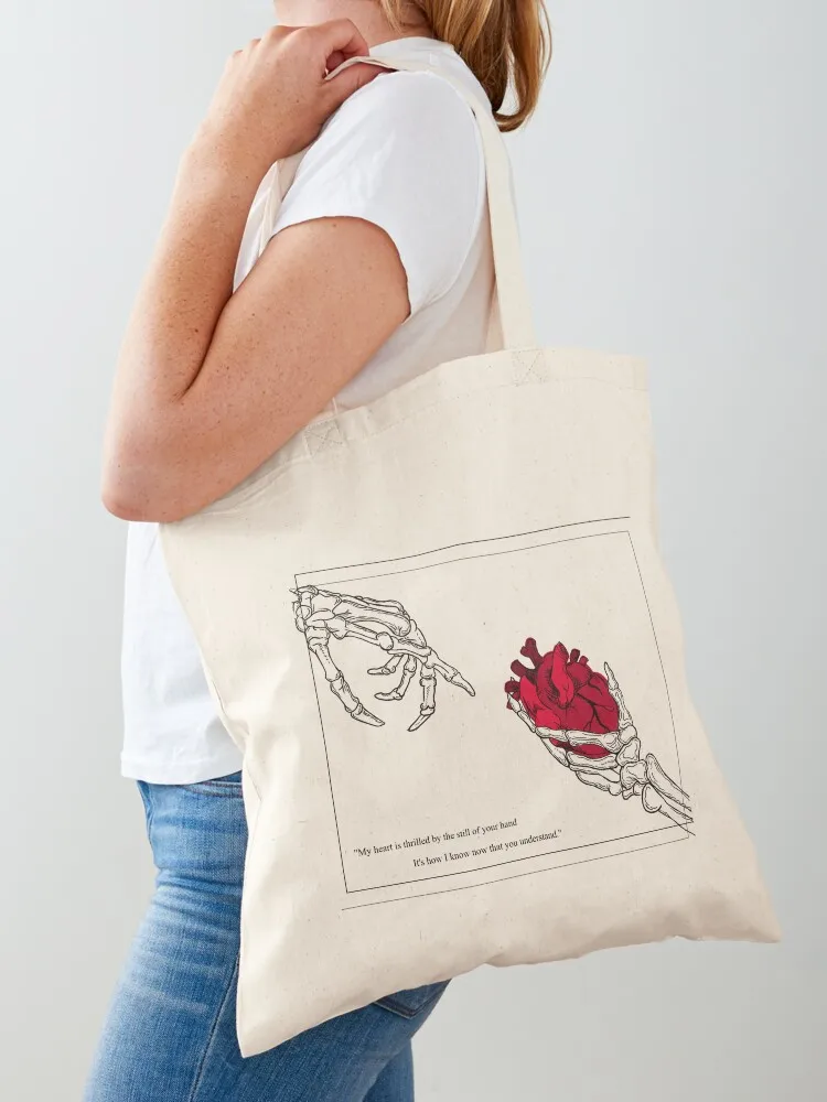 

Hozier - No Plan, Skeleton hands Tote Bag shopper bag women canvas bag for beach Handbags women handbag