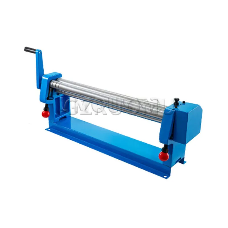 610MM Manual Steel Plate Rolling Machine Iron-Aluminum Galvanized Sheet Metal Reel Rounding Equipment With Two Removable Rollers