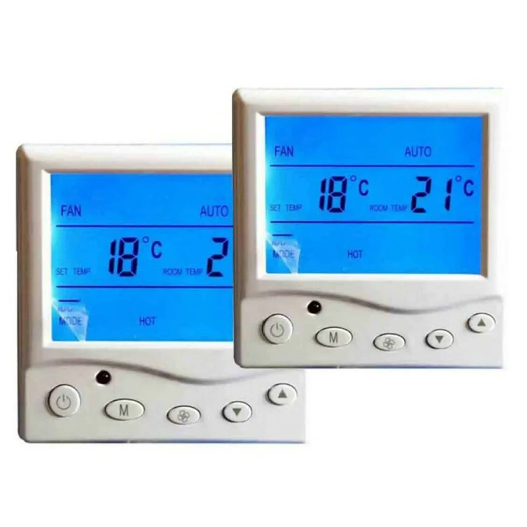 High Quality ABS Material Digital Thermostat LCD Programmable Wind Modes 4 Adjustable Heating Controller Thermostat 220V