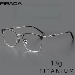 FIRADA Fashion plus size Glasses 2024 Retro Business Eyewear Comfortable Optical Prescription Eyeglasses Frame For Men ST9976-C