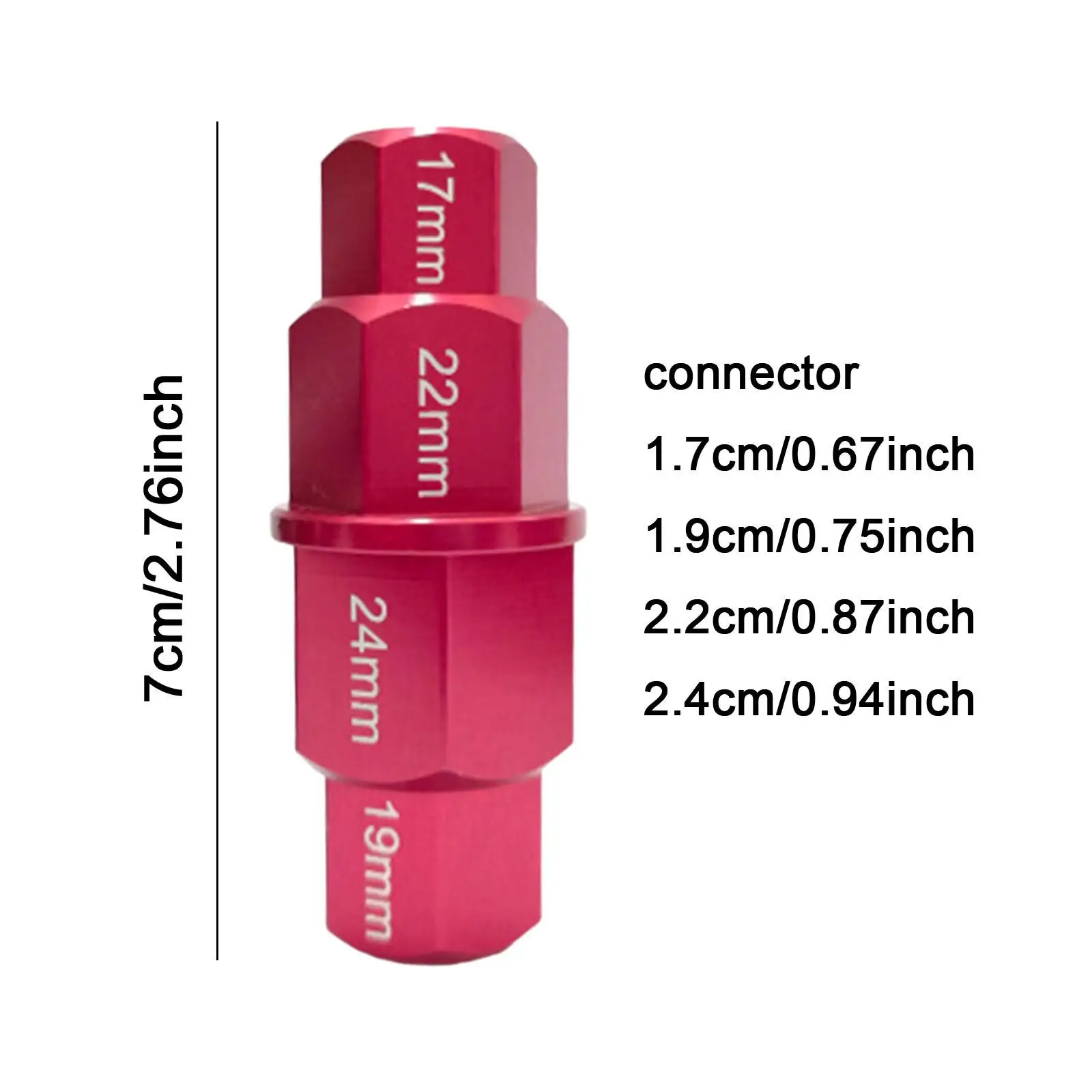 أداة المحور السداسي للدراجات النارية أداة إزالة عجلة المحور الأمامي 17 مللي متر 19 مللي متر 22 مللي متر 24 مللي متر
