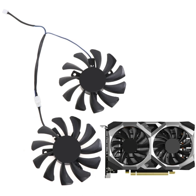 HA8010H12F-Z 2Pin 12V 0.5A GPU Cooling Fan for MSI GeForce 1650 SUPER VENTUS Graphics Card Cooling Fan LX9A