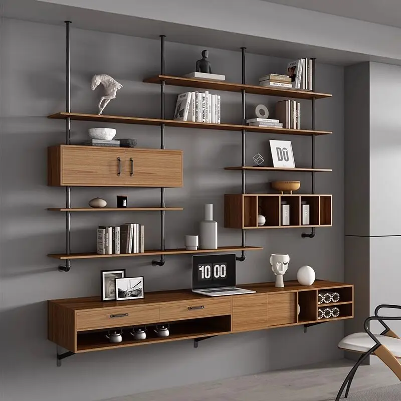 Modern Solid Wood Floating Desk Italian Minimalist Study Bedroom Study Table Creative Living Room Furniture Плавучий Стол FYFD