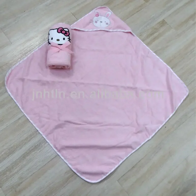 Handuk mandi bayi hadiah promosi handuk hoodie anak pola kartun