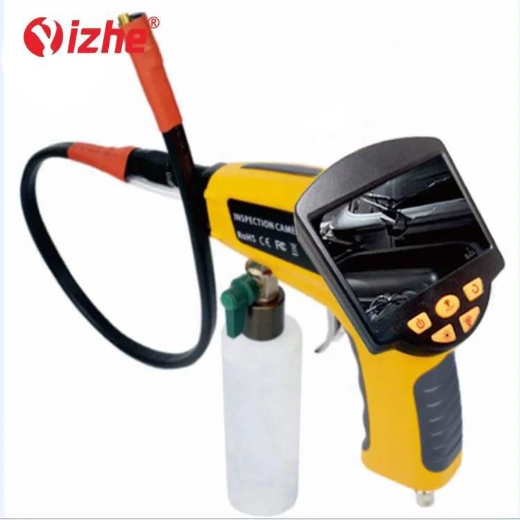 Car Air Conditioner Visual Cleaning Gun with 4.3"LCD display, Pipe Endoscope Gun Evaporation Box Visible Cleaning Gun