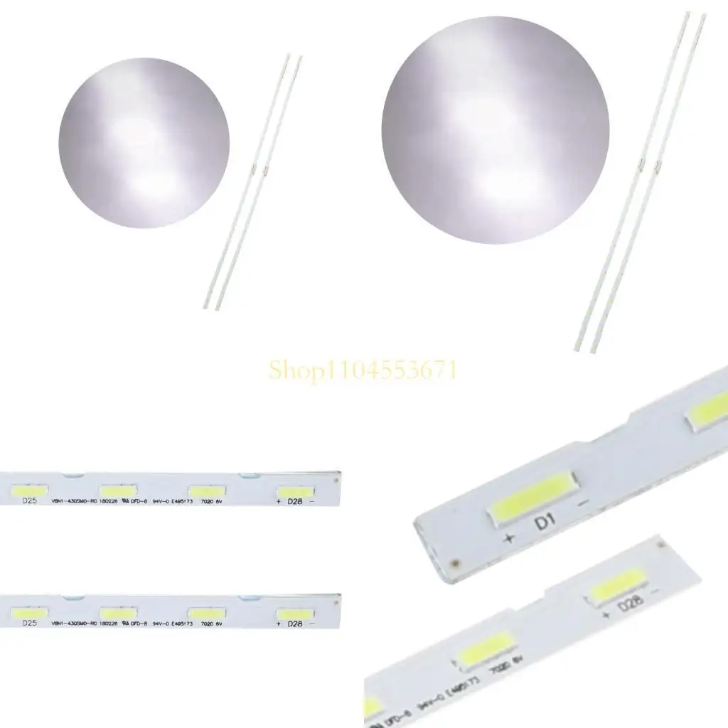 Najlepszy sprzedawca Barty LED dla UA43NU7100 UE43NU7092 UE43RU7400 LED LED Strip Zestaw 462 mm