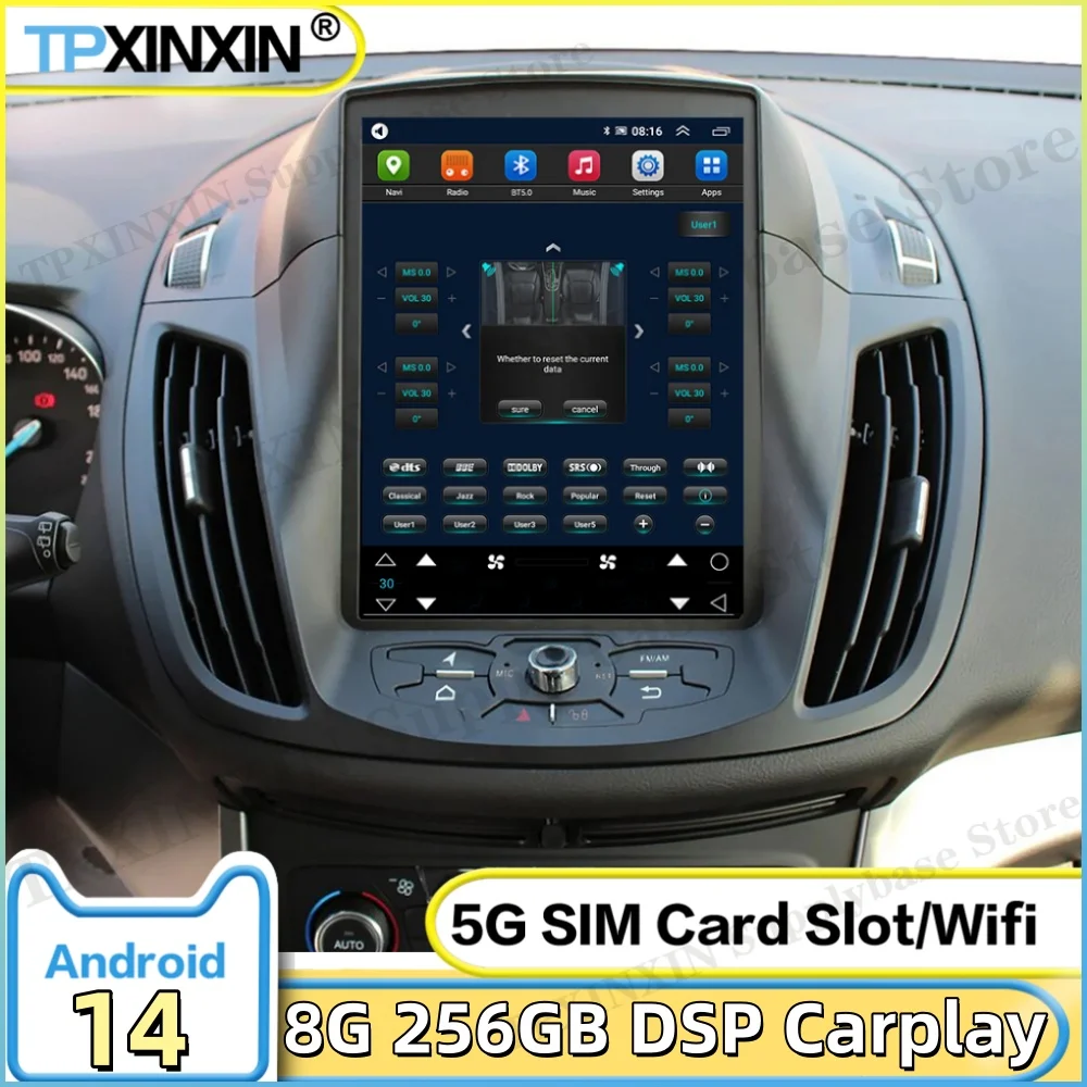 

Мультимедийная система Android 14 для Ford Kuga 2013-2017: автомобильное радио, GPS-навигация, видеоприемник, сенсорный экран, Carplay, IPS-дисплей, головное устройство