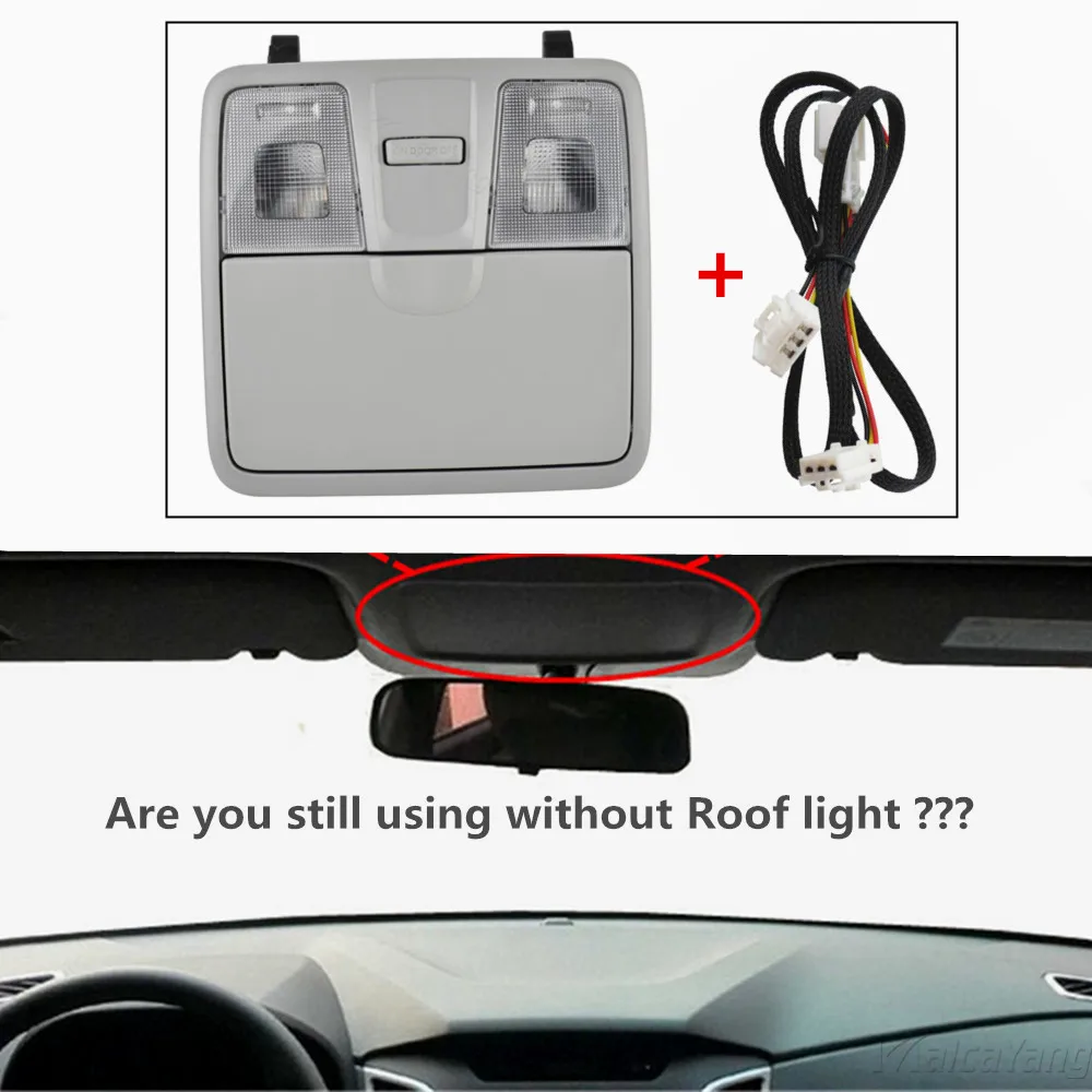 Cerato No Sunroof Over Head Console Light Room lamp Dome light for KIA 2013~2016 Rio Forte K3 / reading lamp / car glasses case