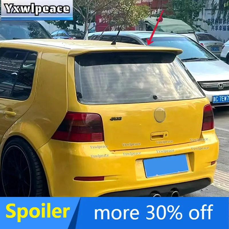 For Volkswage VW Golf 4 IV MK4 Standard and R32 2004-2008 ABS Material Unpainted Color Rear Roof Spoiler Trunk Wing Car Styling