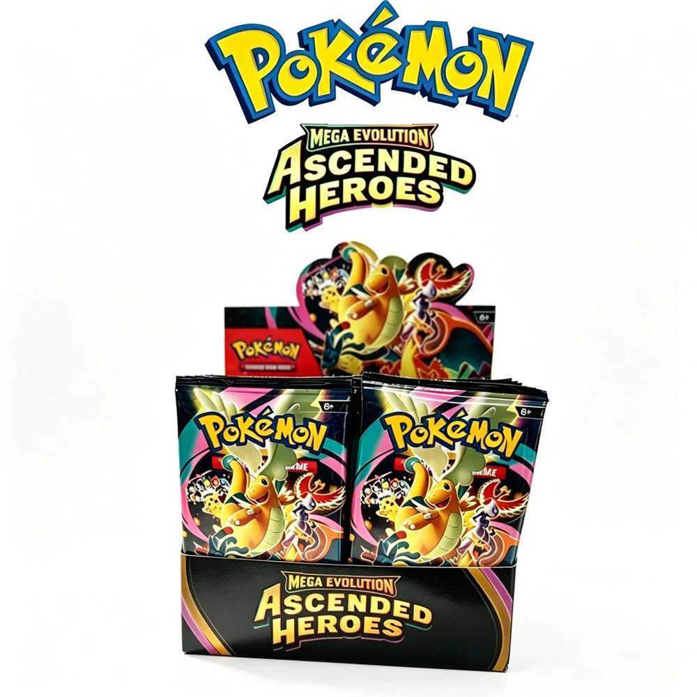 Pokémon Card Ascended Heroes Bright Stars Prismatic Evolutions English Booster Battle Carte Trading Collection Game Card Gift