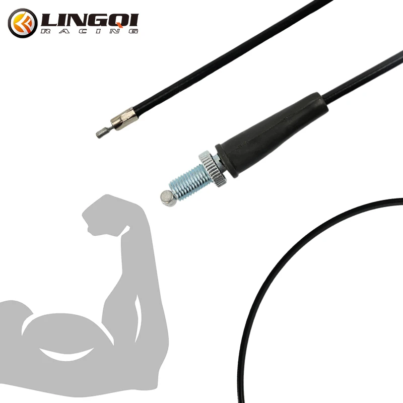 LINGQI RACING Straight Head Gas Throttle  Valve Control Cable Motorcycle Universal Accelerator For Dirt Pit Bike Off-Road