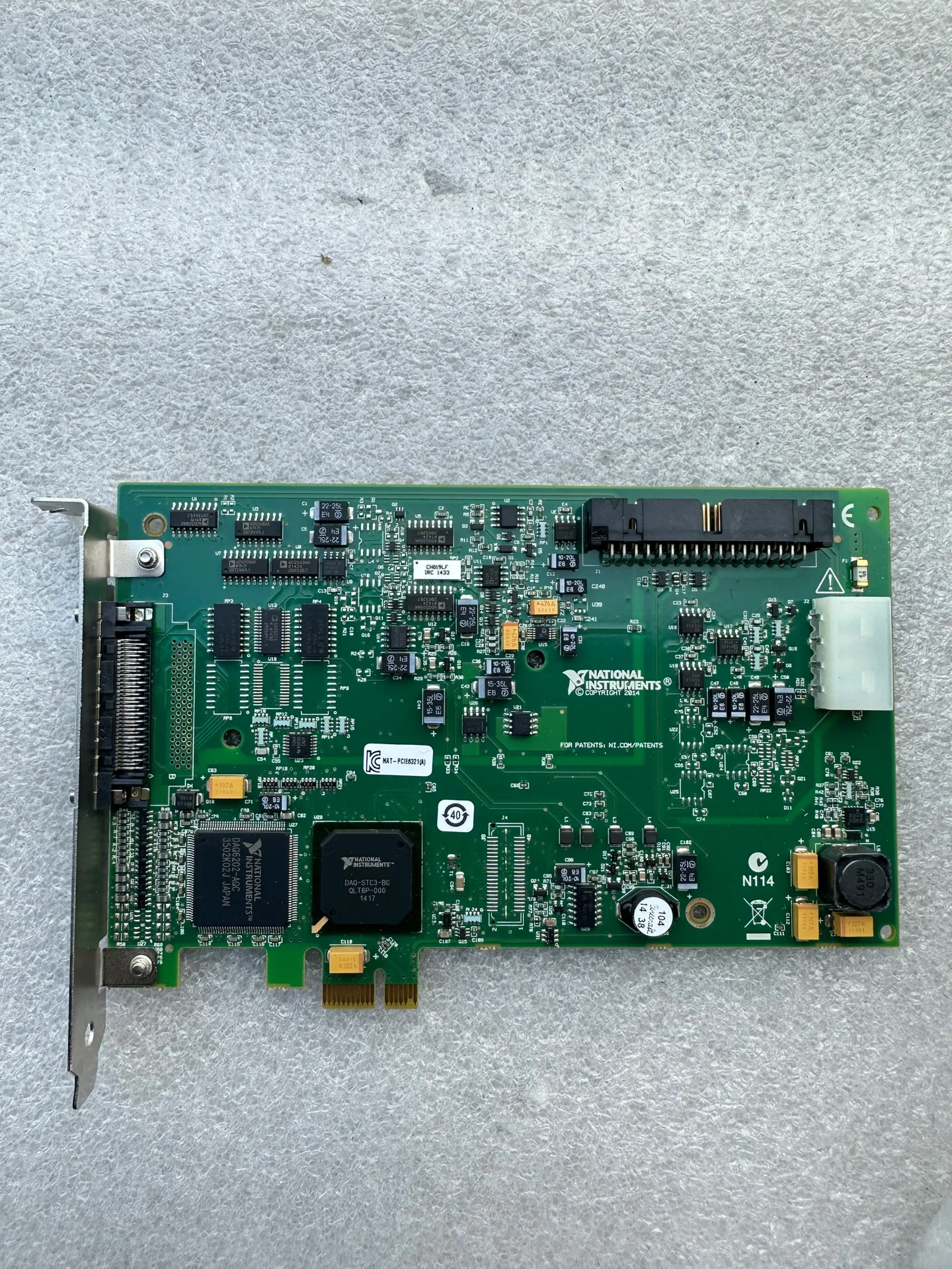 NI PCIE-6321 Second-hand Disassembly Machine, Beautiful Quality, Good Function Package