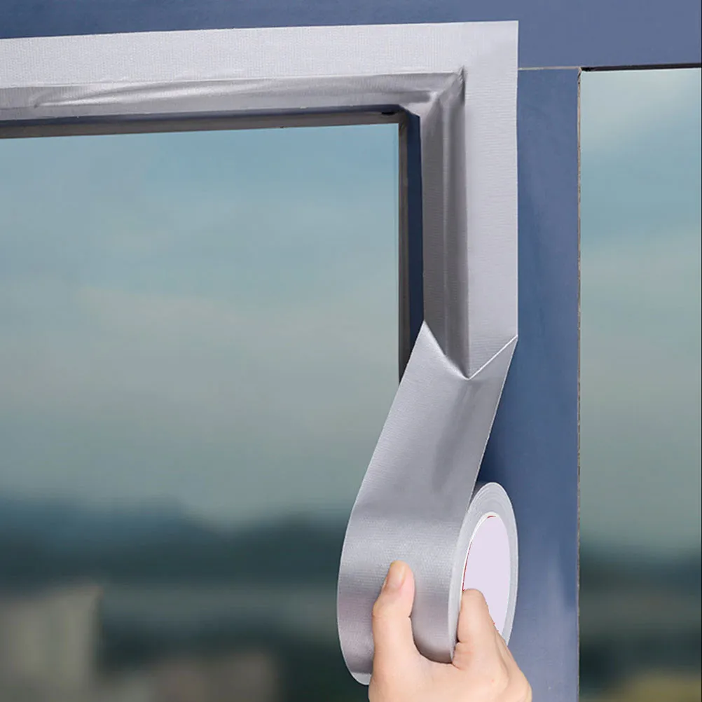 

2Pcs Window Sealing Tape Windproof Heavy Duty Adhesive Waterproof Bathroom Door Gap Repair Tape Sticker Seam Decal Bathroom Tool