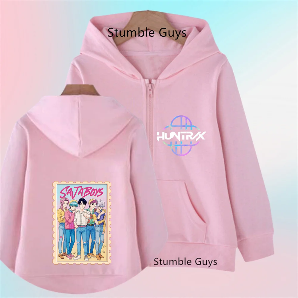 

Funny Zip Up Sweatshirts Kpop Demon Hunters Hoodie Children Clothes Kid Girl Boy Sweatshirt Zipper Hoody Baby Casual Top