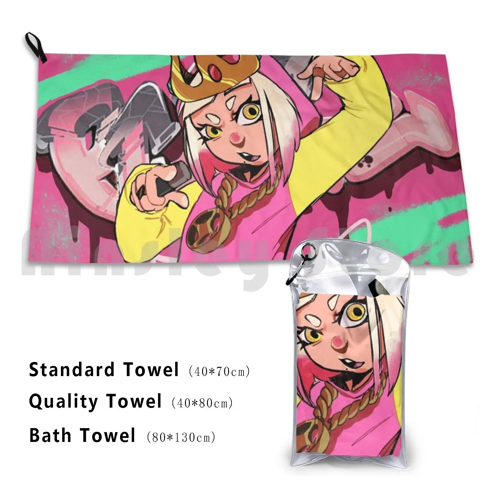Humano! Toalla de baño personalizada perla Splatoon Splatoon 2 fuera del gancho Videojuego Pearl Marina Idol
