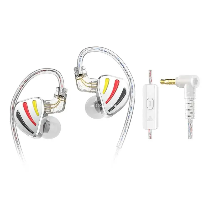 HiFi Dynamic Earphones Headphones In Ear Tunable Corded Three Sound Adjustment Dropship