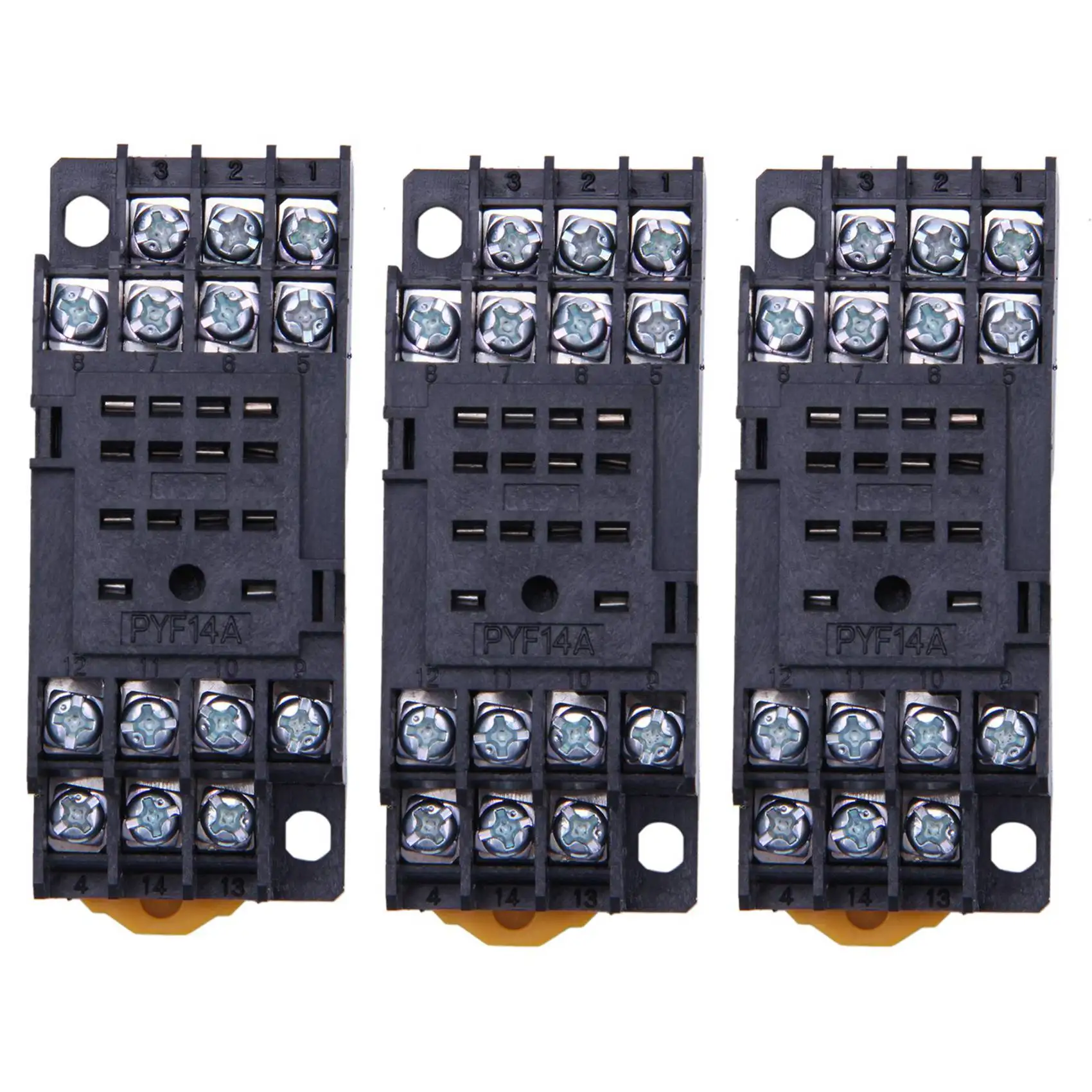 3X PYF14A Din Rail …