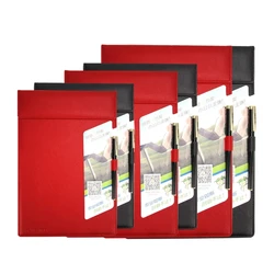 High Quality Magnetic Clipboard A5 Faux Leather Writing Pad A4 Restaurant Menu Holder Sturdy Hard Writing Board A6 Paper Holder