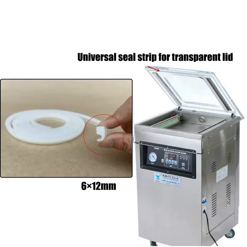 1m Vacuum packaging machine sealing strip upper Cover Seal parts Silicone  Rubber strip Single chamber for sealing machine