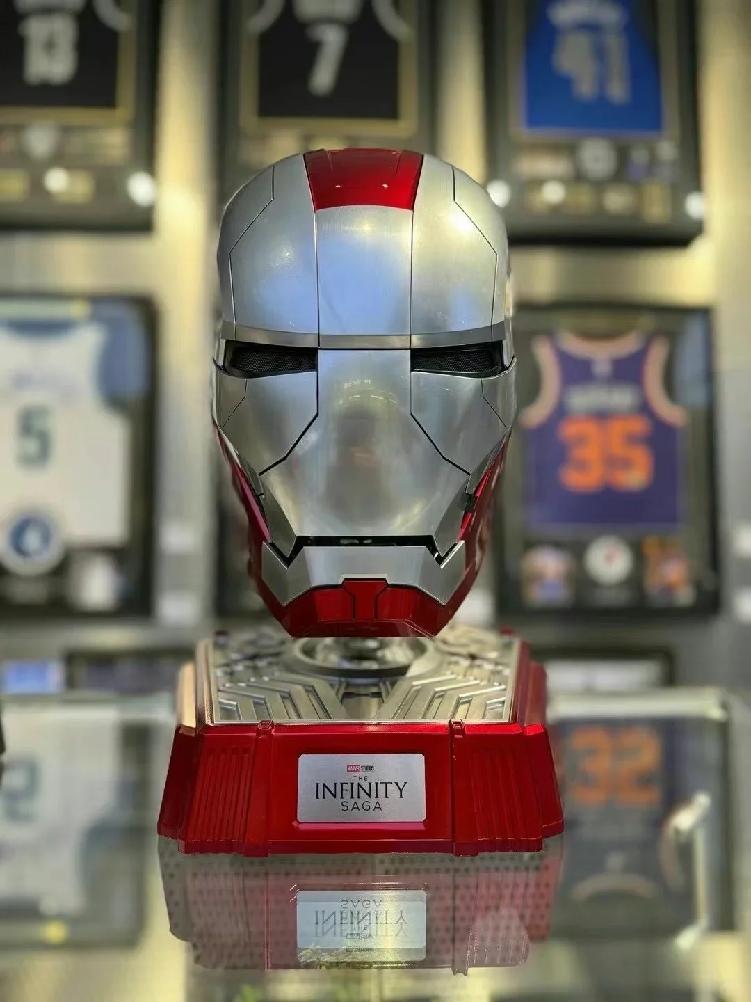 

Шлем Железного человека Mk5, электрическая голосовая активация, носимая маска 1:1, модель с автоматическим открытием и закрыванием, фигурка, игрушка для взрослых, подарок