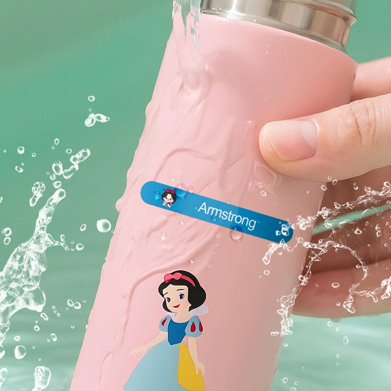 ملصقات أسماء مخصصة من ديزني ستيتش لقرطاسية الأطفال، واللوازم المدرسية، والعودة إلى المدرسة، وهدايا عيد الميلاد، والمتعة الإبداعية المتينة #5