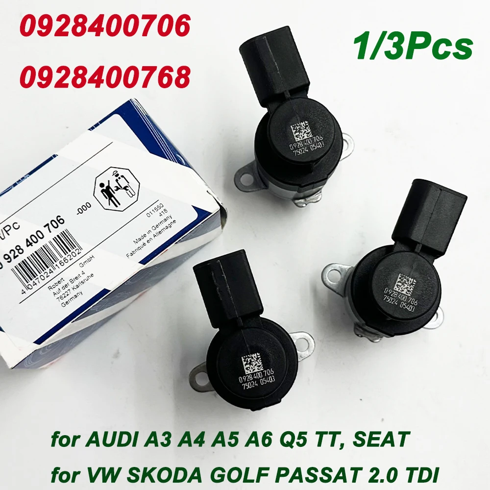 

1/3Pcs For Audi A3 A5 Q5 A6 VW Golf Passat 2009-2015 0928400706 0928400768 1462C00987 High Quality Fuel Pressure Regulator Valve