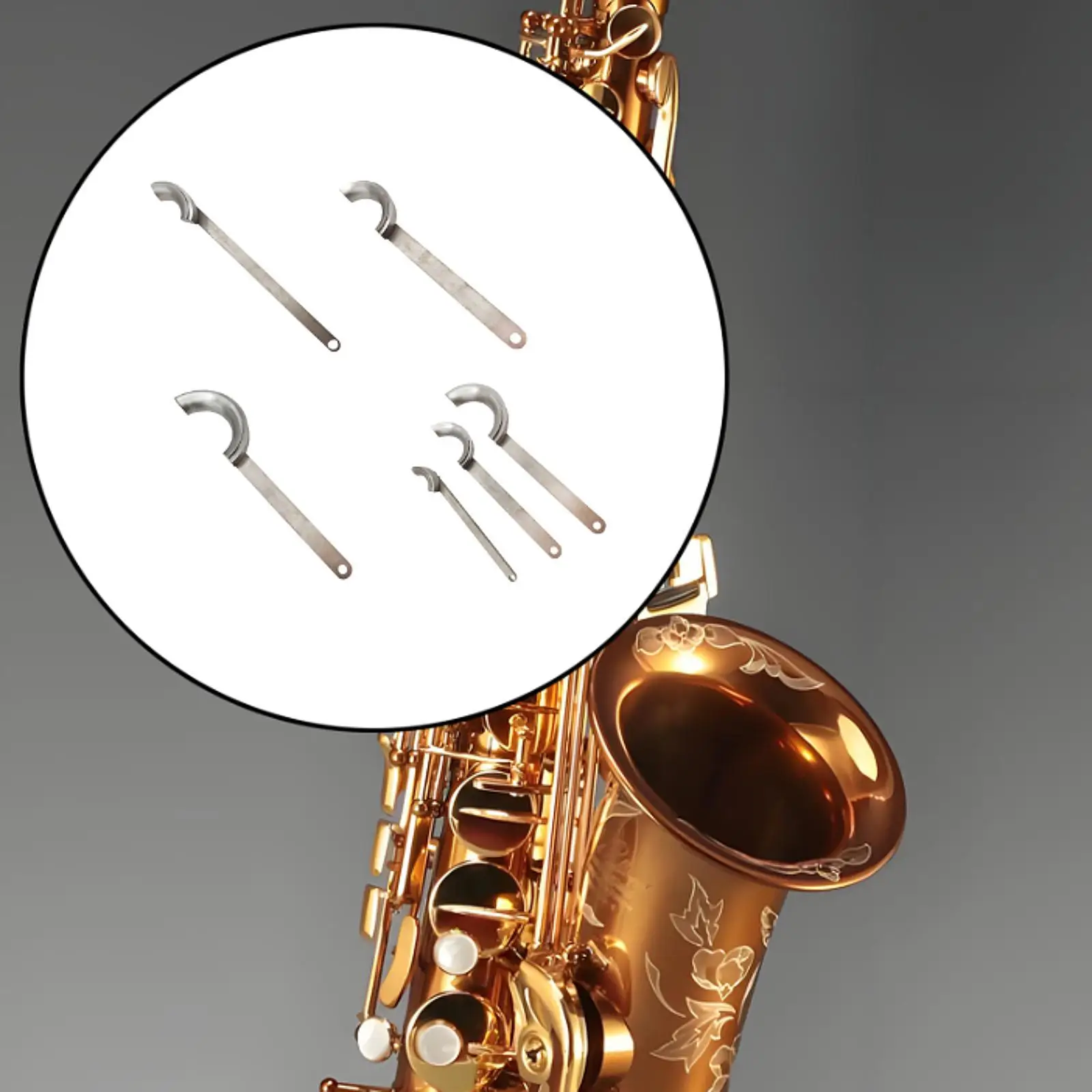 

Saxophone Repair Tool Flared Recessed Repair Maintenance Multifunctional Wind Maintenance Tool for Saxophone Luthier Beginner