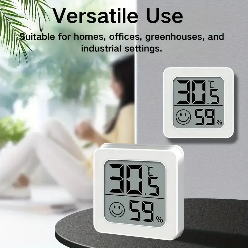 2/ 4Pack 2-In-1 Electronic Temperature And Humidity Monitor for Indoor Use, Compact And Exquisite, Switchable Between Fahrenheit